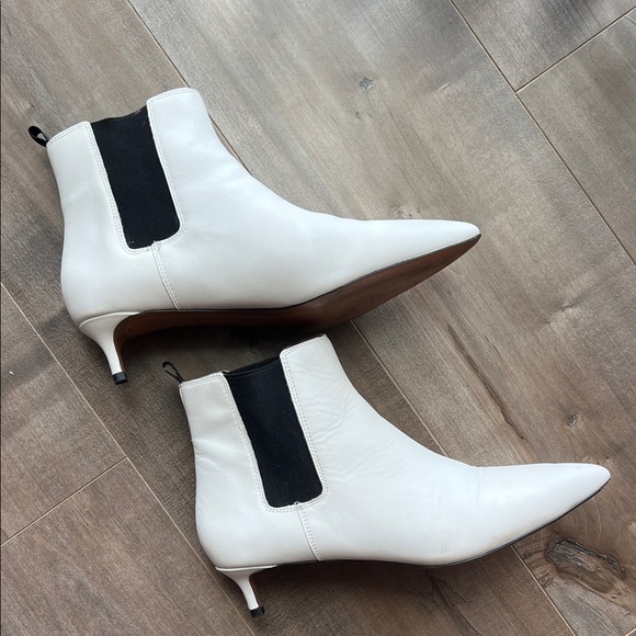 Banana Republic White Ankle Booties - Picture 2 of 4